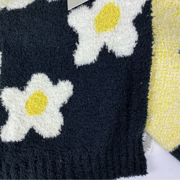 Nordstrom Scarf Set Daisy Flower Print Chenille Scarf & Bag Winter New - Picture 4 of 6